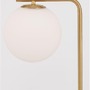 Stojací lampy - NV 9136702 Stojací lampa ALVAREZ saténový zlatý kov a černý mramor bílé opálové sklo E27 1x12W 230V bez žárovky IP20 - NOVA LUCE - foto 4