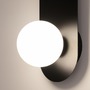 Dekorativní - M MOD419WL-01B Nástěnné svítidlo Bao G9 28W černý kov moderní - MAYTONI - foto 4