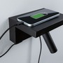 Dekorativní - P 71107 LED nástěnné svítidlo 3-krokové-stmívatelné Jerik USB C 3000K 230V 2,4W stmívatelné černá mat - PAULMANN - foto 4