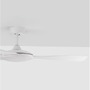 Ventilátory - NV 9952360 Stropní ventilátor BLAIRE tělo z hliníku matná bílá a sklo 3ABS bílé listy - NOVA LUCE - foto 4