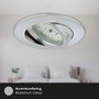 Kruhová - BRI 7209-039 3ks sada LED vestavné svítidlo, pr. 8,2 cm, 5 W, hliník - BRILONER - foto 4