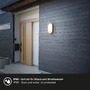 Nástěnná - BRILO 3830015 Ruch LED venkovní nástěnné svítidlo, pohybové čidlo, IP65, černá - BRILO - foto 4