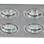 Hranatá - AZZ AZ2444 Stropní bodové zápustné svítidlo Azzardo Caro 4 Square aluminium AZ2444 GU10 4x40W IP20 18cm hliníkové - AZZARDO - foto 4