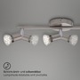 Bodová - BRILO 2767-032 Bodové svítidlo 38,5 cm 3xGU10 3W 250lm matný nikl - BRILO - foto 4