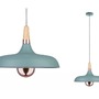 Kónická - P 79655 Závěsné svítidlo Neordic Juna 34cm zelená / měď / dřevo - PAULMANN - foto 4