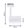 Svítidla - P 95663 URail LED lištový spot Smart Home Zigbee 3.0 Luxe GU10 4,8W RGBW+ stmívatelné 230V bílá - PAULMANN - foto 4