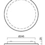 Nouzová - OS ELS59075 ELSA 2 stropní/nástěnné skleněné svítidlo bílá IP44 3000 K 11W LED nouzové kombinované 3 h (původní kód OS 59075) - OSMONT - foto 4