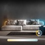 Pracovní osvětlení - BRILO 2354156 LED pásek 5 m - stmívatelné, RGBIC, CCT, dálkový ovladač, samolepící, bílé - BRILO - foto 4