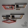 Hranatá - BRILO 3727-015 LED stropní svítidlo, 53 cm, 24 W, 120 lm, černá-dřevo - BRILO - foto 4
