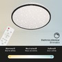Kruhová - BRILO 3447-115 LED stropní svítidlo hvězdné nebe, pr. 38 cm, 24 W, černá - BRILO - foto 4