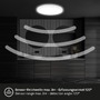 Kruhová - BRILO 7525416 Move LED stropní svítidlo IP44, přímé a nepřímé osvětlení, pohybové čidlo, kruhové 29 cm, bílé - BRILO - foto 4