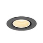 Kruhová - LA 1010051 NUMINOS® GIMBLE XS Stropní vestavné svítidlo, 3000 K, 55°, IP20, kulaté, černé / bílé - BIG WHITE (SLV) - foto 4