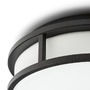 Koupelnová - RED R13677 GRANDE LED 25 stropní opálové sklo/černá 230V LED 12W IP44 3000K - RED - DESIGN RENDL - foto 4