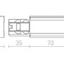 Lišty a příslušenství EUTRAC - RED R11312 EUTRAC napájení pravá černá 230V - RED - DESIGN RENDL - foto 4