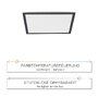 LED panely - LD 14755-18 FLAT LED panel svítidlo hranaté v černé s nastavitelou barvou světla a funkcí stmívání 2700-5000K - LEUCHTEN DIREKT / JUST LIGHT - foto 4