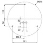 Nouzová - OS KRU60010 KRUGER 1 FO stropní/nástěnné plastové svítidlo bílá IP40 3000 K 18W LED nouzové kombinované 3 h - OSMONT - foto 4