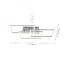 Hranatá - LD 14790-55 IVEN LED stropní svítidlo v barvě oceli s funkcí stmívání v moderním designu SimplyDim 3000K - LEUCHTEN DIREKT / JUST LIGHT - foto 4