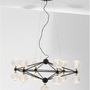 Dekorativní - NV 9695400 Závěsné svítidlo BELINDA černý hliník a akryl LED 52W 230V 3200K IP20 stmívatelné - NOVA LUCE - foto 4