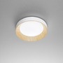 Plafoniéry - FAN I-ARKA-PL40-BCO Stropní LED svítidlo Arka, bílé/dřevo, 23 W, 3300 lm, CCT 3000/4000/6500 K, 40 x 9 cm - FANEUROPE - foto 4