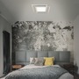 Hranatá - BRILO 3740-019 LED stropní svítidlo, 51,5 cm, 50 W, 5000 lm, hliník-matný chrom - BRILO - foto 4