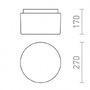 Koupelnová - RED R13683 ARANA R 27 stropní opálové sklo/chrom 230V E27 20W IP44 - RED - DESIGN RENDL - foto 4