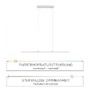 Podélná - PN 8375-55 Svítidlo závěsné PURE-LITE LED 100cm s nastavitelnou barvou světla 2700/3800/5000K a bezdotykovým stmívačem hliník - PAUL NEUHAUS - foto 4