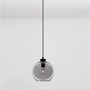 Koule - NV 9241130 Závěsné svítidlo PALMER kouřové sklo černý kabel černá kovová základna E27 1x12W 230V IP20 bez žárovky - NOVA LUCE - foto 4