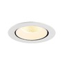 Kruhová - LA 1009895 NUMINOS® GIMBLE XL Stropní vestavné svítidlo, 3000 K, 40°, bílá - BIG WHITE (SLV) - foto 4