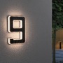 Nástěnná - P 79850 Venkovní solární domovní číslo 9 IP44 3.000K 0,2W nabíjecí baterie výměnná - PAULMANN - foto 4