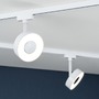 Svítidla - P 95703 URail LED lištový spot 3-krokové-stmívatelné Circle spot 5W 3000K stmívatelné 230V bílá - PAULMANN - foto 4