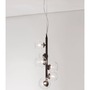 Dekorativní - NV 9009251 Závěsné svítidlo ODILLIA matný černý kov a sklo G9 6x6W 230V IP20 bez žárovky - NOVA LUCE - foto 4