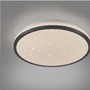 Kruhová - LD 14293-18 KYLE LED stropní svítidlo průměr 28cm černé hvězdné nebe krokově stmívatelné 3000K - JUST LIGHT - foto 4