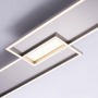 Hranatá - PN 8371-55 AMARA LED stropní svítidlo v barvě oceli a moderním, plochém designu s nastavitelnou barvou světla stmívatelné 2700-5000K - PAUL NEUHAUS - foto 4