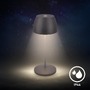 Stolní lampy dekorační - BRILO 7504015 Serina Mini LED stolní lampička bezdrátová IP44, stmívatelné, s nabíjecí základnou, antracit - BRILO - foto 4