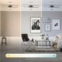 Hranatá - BRILO 3931015 Roami LED stropní svítidlo, stmívatelné, dálkový ovladač, CCT ovladač, černá - BRILO - foto 4