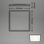 Hranatá - BRILO 7156415 Slim svítidlo LED panel, 29,3 cm, 18 W, černá (starý kód: BRILO 7156-415) - BRILO - foto 4