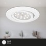 Kruhová - BRI 7171-036 3ks sada LED vestavné svítidlo, pr. 8,2 cm, 3 W, bílé - BRILONER - foto 4
