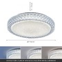 Kruhová - LD 14371-00 FRIDA LED stropní svítidlo, hvězdné nebe, kruhové, průměr 40cm 2700-5000K - LEUCHTEN DIREKT / JUST LIGHT - foto 4