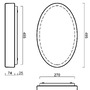 Nouzová - OS GEM48198 GEMINI 2 stropní/nástěnné skleněné svítidlo bílá IP43 3000 K 29W LED nouzové kombinované 3 h (původní kód OS 48198) - OSMONT - foto 4