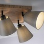 Bodová - LD 11583-79 GREEN MICH LED nástěnné svítidlo přírodní dřevo 4 ramenné hranaté látkové stínidlo - LEUCHTEN DIREKT / JUST LIGHT - foto 4