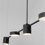 Podélná - NV 9080123 Závěsné svítidlo NORDIK černé železo a akryl LED 30W 3000K L120 H120 stmívatelné - NOVA LUCE - foto 4