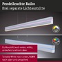 Podélná - P 78475 LED závěsné svítidlo Raiko RGBW+ stmívatelné / 19W / 6W stříbrná mat - PAULMANN - foto 4
