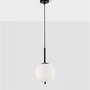 Koule - NV 9624074 Závěsné svítidlo LATO černý kov a opálové sklo E14 1x5W 230V IP20 bez žárovky - NOVA LUCE - foto 4