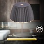 Stolní lampy dekorační - BRILO 7552015 Nabíjecí stolní lampa Riffle Mini - 20 cm, 1,5W, 150lm, bezdrátová, LED, stmívatelné, dotykový vypínač, antracit - BRILO - foto 4