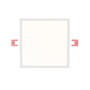 Hranatá - RED R12171 SLENDER SLIM SQ 17 zápustná chrom 230V LED 24W 3000K - RED - DESIGN RENDL - foto 4