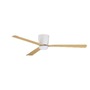 Ventilátory - NV 9952335 Stropní ventilátor DELL tělo z hliníku dřevo a matná bílá 3ABS dřevěné listy - NOVA LUCE - foto 4