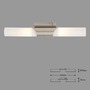 Koupelnová - BRI 2125022 Nástěnné svítidlo 43,5 cm 2x E14 40W matný nikl (starý kód: BRI 2125-022) - BRILONER - foto 4
