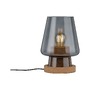 P 79736X VÝPRODEJ VZORKU - Stolní lampa Iben 1-ramenné kouřové sklo/korek - PAULMANN - foto 4