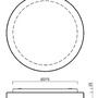 Nouzová - OS ERI67031 ERIS 3 stropní/nástěnné skleněné svítidlo bílá IP43 3000 K 27W LED nouzové kombinované 3 h (původní kód OS 67031) - OSMONT - foto 4