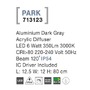 Sloupková - NV 713123 Venkovní sloupkové svítidlo PARK hliník tmavě šedá akrylový difuzor LED 6W 3000K 220-240V 120st. IP54 AC vč. driveru - NOVA LUCE - foto 4